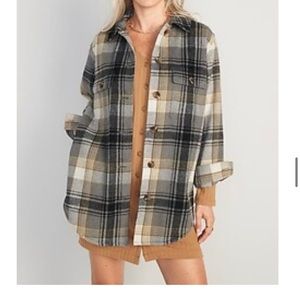 NWT Old Navy Plaid Utility Shacket